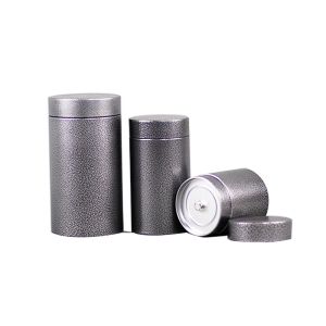 Multisize round Printed Tin Boxes reusable for Coffee storage