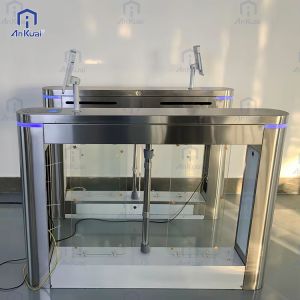 Heavy Duty Swing Turnstile with 0.2s 0.4s 1s Barrier Open/Close Time for Amusement Park Access Control