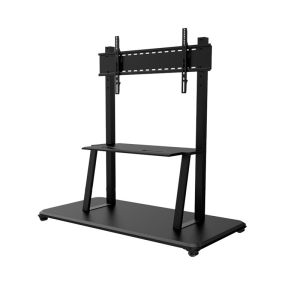 Height Adjustable Interactive Whiteboard Stand Rolling TV Cart 75 Inch