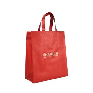 Custom Print Logo Reusable Tote Non Woven Recyclable Shopping Bags With Handle