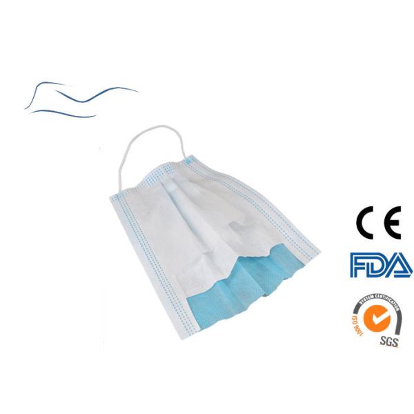 Disposable 3 Ply Face Mask Adjustable Ear Loop Non-woven Surgical Face Masks