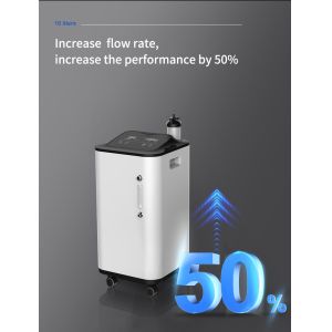 Portable 10l Double Outlet Oxygen Concentrator 50hz Rechargeable Oxygen Machine