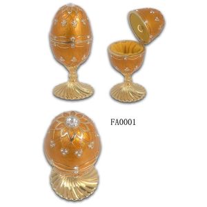 Faberge Egg Trinket Box Pewter Faberge Egg Trinket Box