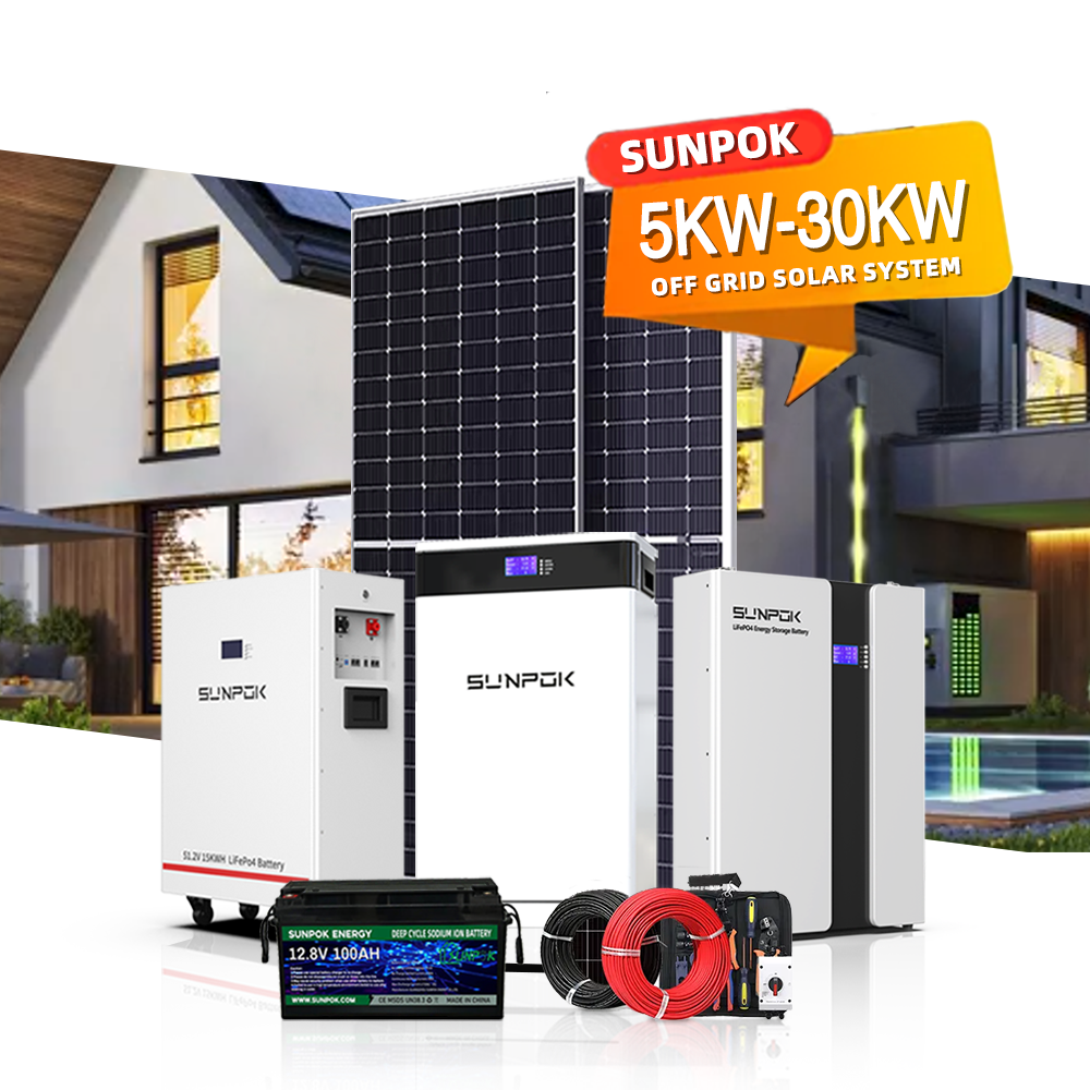 China Efficient Solar Panel Set Off Grid Solar Panels Home System 8kw 10kw 5kw Solar Energy System Complete Full Set For Home on sale