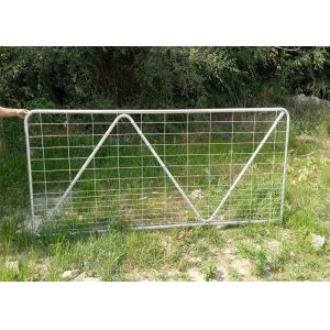 4200M X 1170MM 1pcs vertical tube livestock panel N stay galvanized farm gate