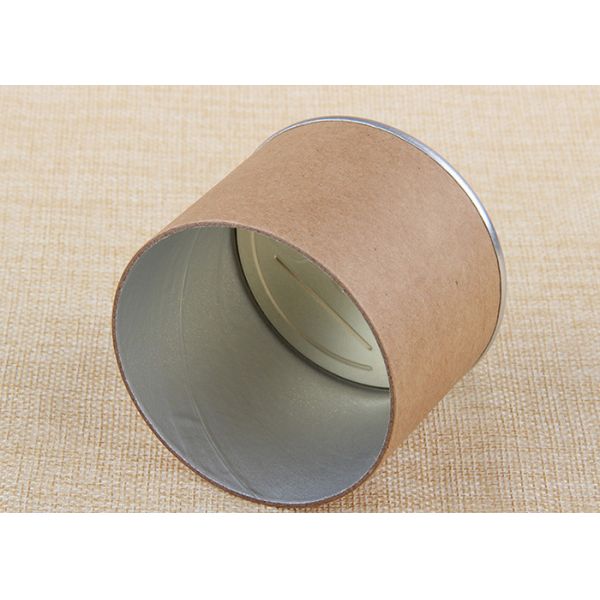 Customized Design Recycled Food Grade Health Care Capsules Kraft Paper Tubes Packaging With Easy Peel Off Lid