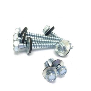 China Plain Stainless Steel Galvanized Hex Head Self Drilling Screw DIN 7504 Roofing Screw with EPDM Rubber Washer on sale