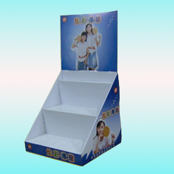 Cheap 2 shelf green wire counter display rack for sale