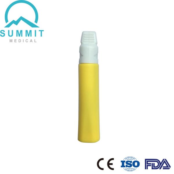 Quality Single Use Safety Lancet 21G 2.2mm For Rapid Test Yellow 100 Per Box wholesale