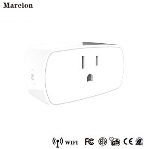 Voice Control Wifi Smart Plug Socket , Remote Control Power Socket For Echo Dot