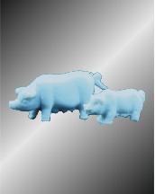 Cheap model PIG-model animal, model scale figures model unpainted pigs,scale model pig for sale