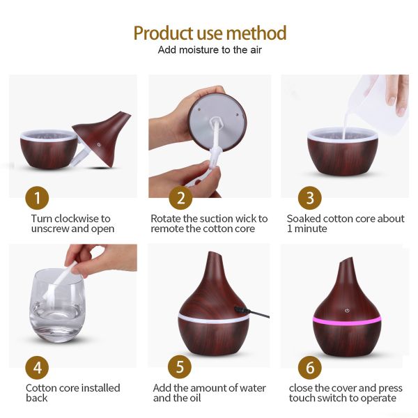 Essential Oil Diffuser Featuring 130ML Capacity and 4 Hour Working Time for Extended Aromatherapy Sessions Essential oil Diffuser for Large Room