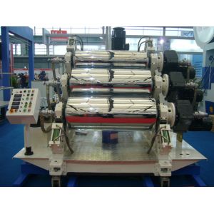 Ø 230mm - 910mm 4 Roll rubber calendering machine For Sheet And Fabric Making
