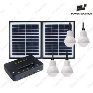 China Portable Solar System with 3 LED  Lamps and Mobile Phone Charging on sale
