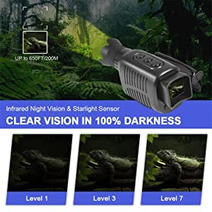 China 1080P Digital Monocular Night Vision Long Range 1200Mega Pixel on sale