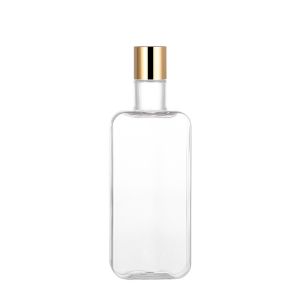 300ml Disc Cap Bottle Transparent PETG Material Recycable With Gold Lid