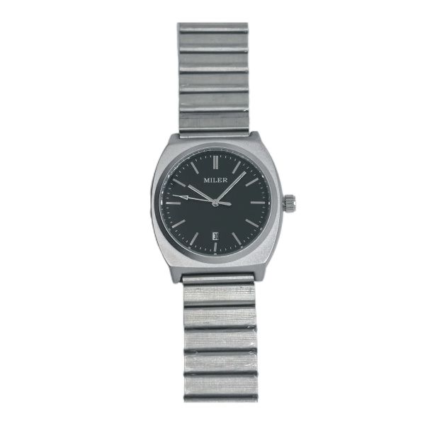 Stainless Steel Strap Watch With Digital Display And Quartz Movement