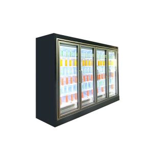 China 1860L Commercial Open Chiller With Glass Door Deep Freezer on sale