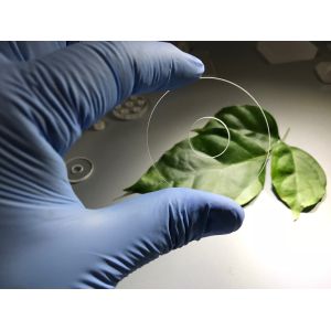 Circular Transparent Sapphire Optical Windows Quartz Material Customized