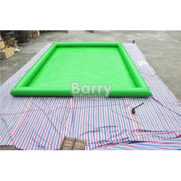 Quality Airtight Green 0.9mm PVC Inflatable Water Pool For Adult EN14960 wholesale