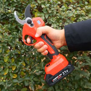 China Electric Pruner Power Shears Battery 35mm Scissors Pneumatic Orchard Rechargeable Goat Hoof Trimmer Cutter on sale