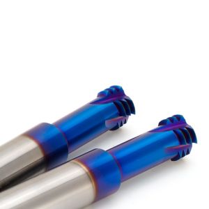 HRC68 Degree Threading End Mill Cutter Metric ISO Three Teeth For CNC Machining
