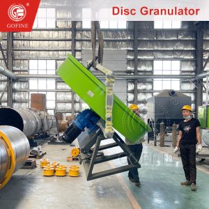Pan Granulator For Organic Fertilizer Pellet Processing With 1-3m Diameter Disc