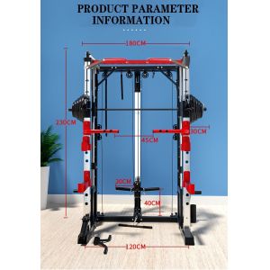 Workout Equipment Weight Bench Rowing Leg Press Multi Function Smith Machine
