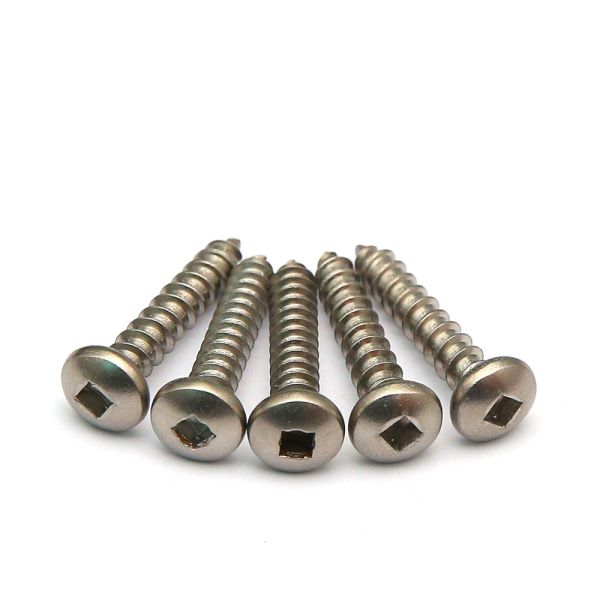 Pan Square Robertson Drive Head Self Tapping Screws A2 SS 304 Stainless Steel