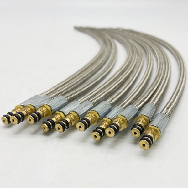 Braided Stainless Steel Wire Flexible Gas Hose For Stove High Pressure