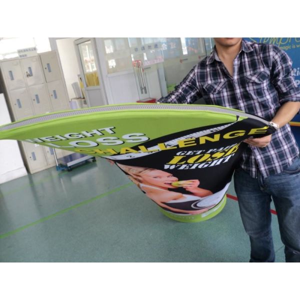 Quality Double sided Stretch Angled Fabric Banner Stand Display With Case To Podium wholesale