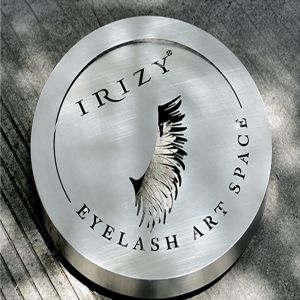 Stainless Steel Titanium Brushed Storefront Wall-mounted Outdoor LED Light Box