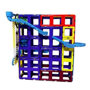Cheap Creative Magnetic Tiles Track for race car , magnetic block toys 3D Construction for sale