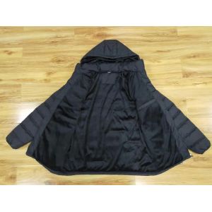 Lightweight Puffa Jacket Navy Blue Long Padded Coat