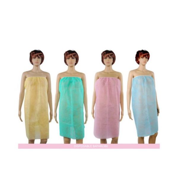 PP Disposable Spa Dressing Gown Strapless Massage Gown