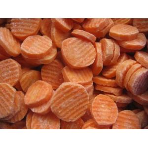 IQF Frozen Carrots Slices, Crinkle Cut