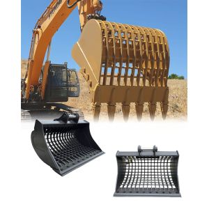 China High-Capacity Excavator Skeleton Bucket with Q355B Material for Efficient Material Separation on sale