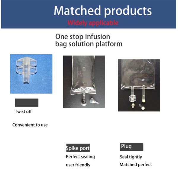 2000ml 3000ml Butterfly Dual Port Twist off Transfusion Disposable PVC Infusion Bag