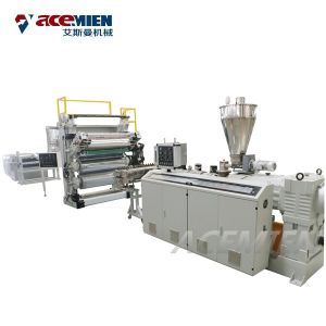 Artificial Slab Stone Making Machine , Marble Making Machine Sheet Plastic PVC