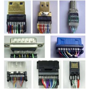 High Frequency HDMI USB Cable Welding Machine, Double Head Welding HDMI Cable