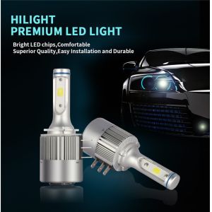 H15 Xenon White 6000K 4000LM LED Headlight Bulb Kit