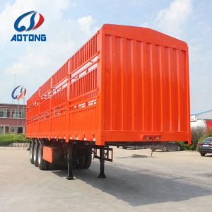 3 Axles Animal Or Cargo Transport Fence Type Truck Trailers