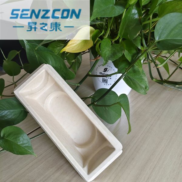 The factory directly supplies pulp molding packaging liners for thermos cups in