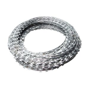 900mm 0.6mm Razor Barbed Wire 15m/Coil High Tensile Fence Prevent Corrosion