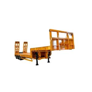 3axles Excavator Transport Gooseneck Low Loader Lowbed Semi Trailer with 28 Tire