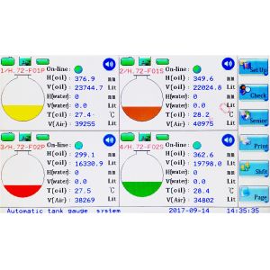 Long Service Life 8 / 12 Tanks Monitoring Gas Station Fuel Management System