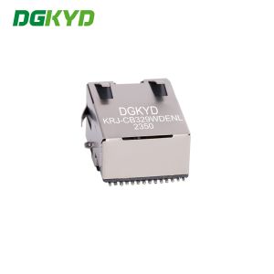 KRJ-CB329WDENL Sink Plate rj45 pcb connector Gigabit Integrated Ethernet Filter