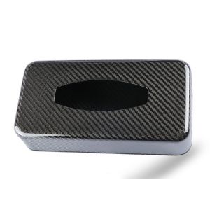 Shockproof 3K Glossy Carbon Fiber Tissue Box