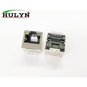 Ultra-thin RJ45 Connector with LEDs, Surface Mount Type,H12.9MM