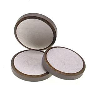 Cheap 14mm Round PTC Heating Thermistor Chip 12V 100C 14 Ohm for sale